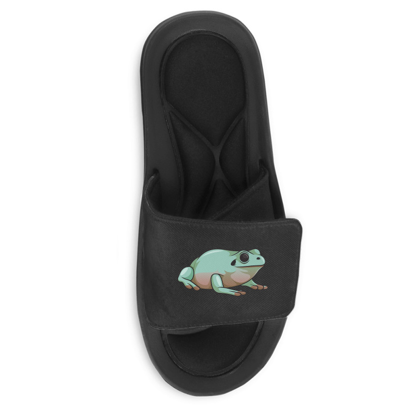 Australian Green Tree Frog Realistic Green Tree Fr Slide Sandal | Artistshot