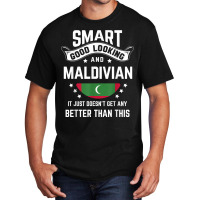 Maldivian Flag Native Pride Funny Maldives Maldivian Roots T Shirt Basic T-shirt | Artistshot