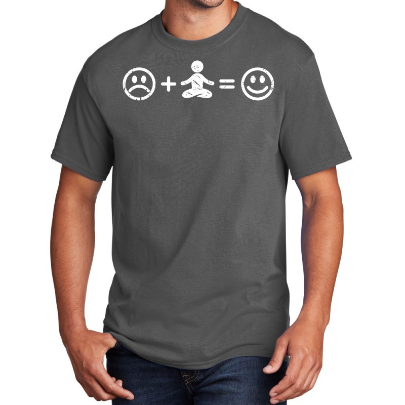 Yoga Makes Happy Funny Yogi Gift Yoga Lover Men Women Kids T Shirt Cop Basic T-shirt | Artistshot