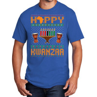 Happy Kwanzaa Seven Candles Principles African American T Shirt Basic T-shirt | Artistshot