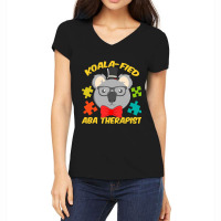 Aba Therapist Fun Koalafied Autism Therapy Women's V-neck T-shirt | Artistshot