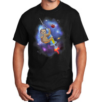 Space Ketamine Sloth Anesthesia Critical Care Emergency Med T Shirt Basic T-shirt | Artistshot