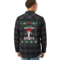 All I Want Christmas Is A Giraffe Reindeer Christm Flannel Shirt | Artistshot