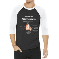 Anatomy Of A Furry Potato Guinea Pig Lover Funny P 3/4 Sleeve Shirt | Artistshot