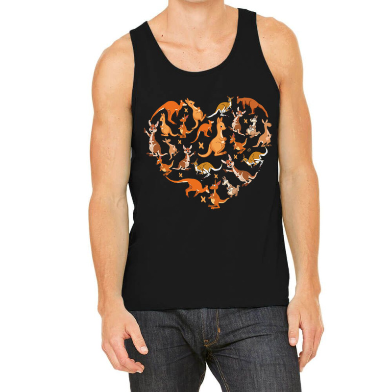 Australian Kangaroo Lover Heart For Men Women Kids Tank Top | Artistshot