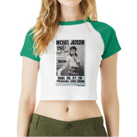 Black And White Michael Raglan Crop Top | Artistshot