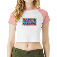 Futuristic Iconography Raglan Crop Top | Artistshot