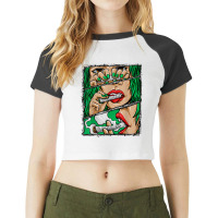 Roll It Lick It Smoke It Marijuana Pot Weed Raglan Crop Top | Artistshot