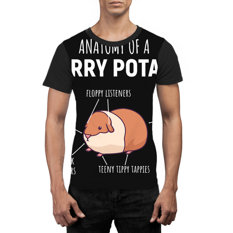 Anatomy Of A Furry Potato Guinea Pig Lover Gift Graphic T-shirt | Artistshot