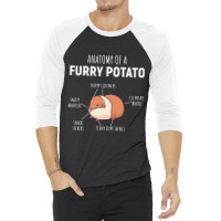 Anatomy Of A Furry Potato Guinea Pig Lover Gift 3/4 Sleeve Shirt | Artistshot