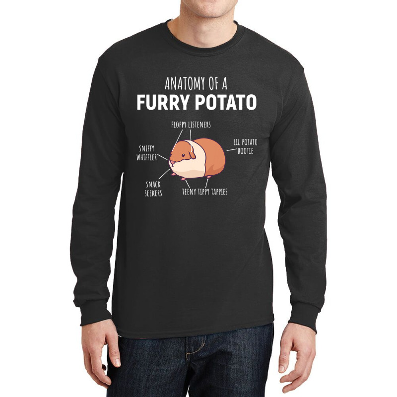 Anatomy Of A Furry Potato Guinea Pig Lover Gift Long Sleeve Shirts | Artistshot