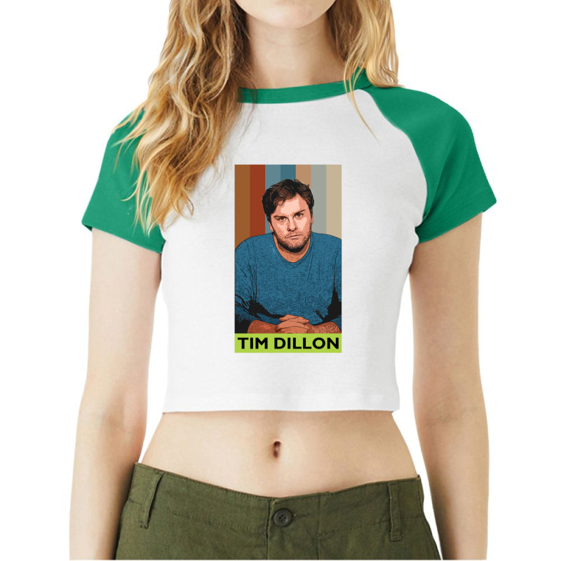 Tim Dillon  33 Raglan Crop Top by cm-arts | Artistshot