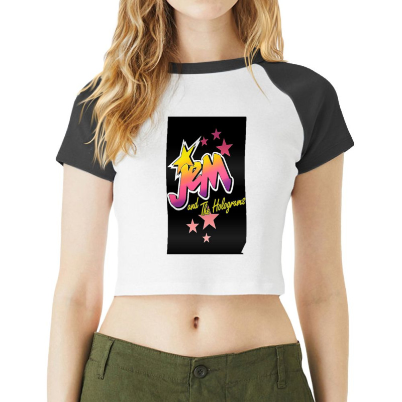 Jem And The Holograms Long Raglan Crop Top by KIJANAOHNSON | Artistshot