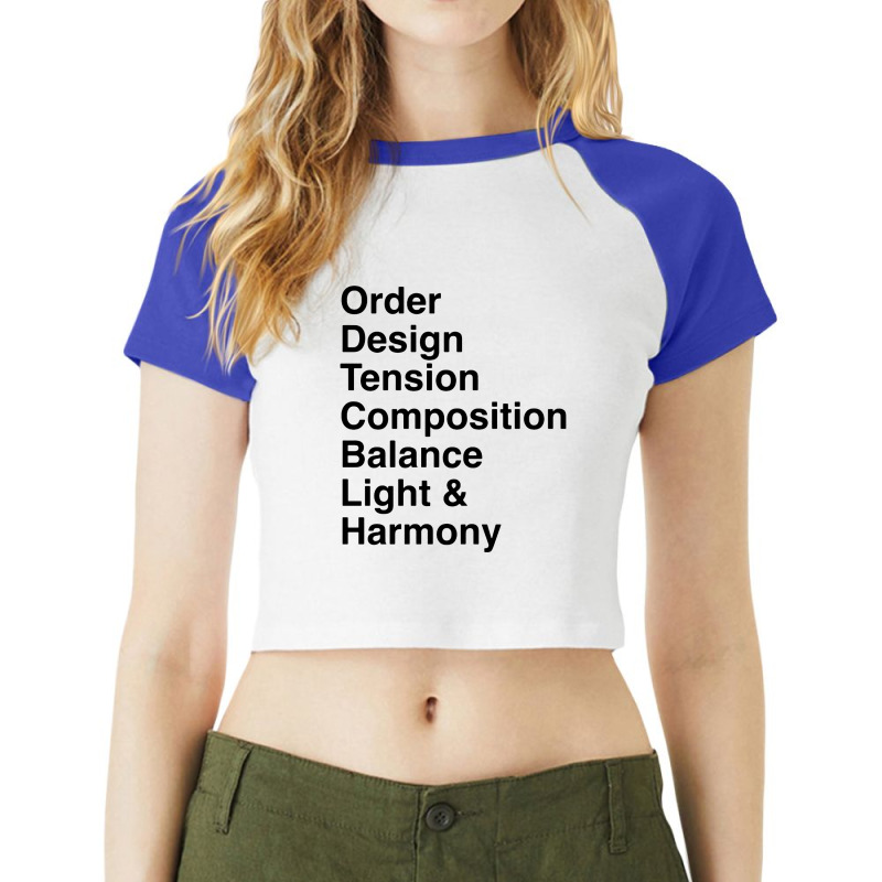 Balance Music Composition Raglan Crop Top | Artistshot