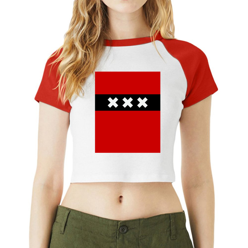 Amsterdam Xxx Raglan Crop Top by saterseim | Artistshot