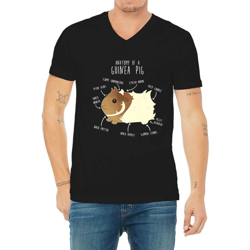 Abyssinian Guinea Pig Anatomy Funny Cute Pocket Pe V-neck Tee | Artistshot