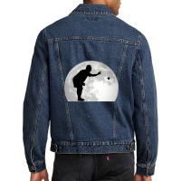 Boccia Moon Bocce Ball Boulespeler Boules Men Denim Jacket | Artistshot