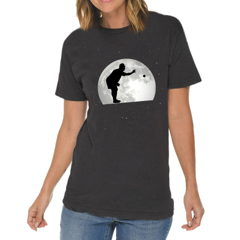 Boccia Moon Bocce Ball Boulespeler Boules Vintage T-shirt | Artistshot