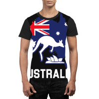 Australia Country Map Australian Kangaroo Melbourn Graphic T-shirt | Artistshot