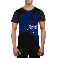 Australia Day Australia Map Proud Aussie Roo Kanga Graphic T-shirt | Artistshot