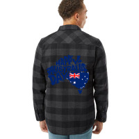 Australia Day Australia Map Proud Aussie Roo Kanga Flannel Shirt | Artistshot