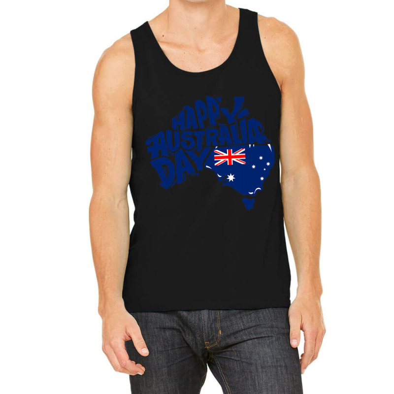 Australia Day Australia Map Proud Aussie Roo Kanga Tank Top by DEBORAHBOURSSIQUOT | Artistshot