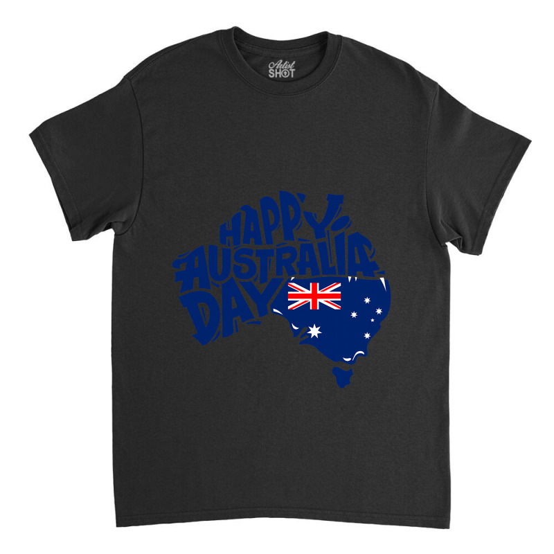 Australia Day Australia Map Proud Aussie Roo Kanga Classic T-shirt by DEBORAHBOURSSIQUOT | Artistshot