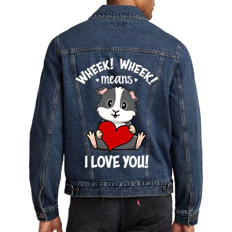 Black And White Guinea Pig Men Denim Jacket | Artistshot