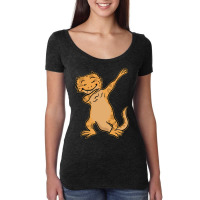 Bearded Dragon Agamid Lizard Dabbing Dance Women's Triblend Scoop T-shirt | Artistshot