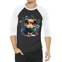 All The Cool Kids Are Reading Guinea Pig 3/4 Sleeve Shirt | Artistshot