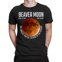 Beaver Moon The Longest Partial Lunar Eclipse T-shirt | Artistshot