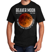 Beaver Moon The Longest Partial Lunar Eclipse Basic T-shirt | Artistshot