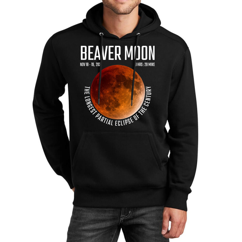 Beaver Moon The Longest Partial Lunar Eclipse Unisex Hoodie by NariahPringle | Artistshot