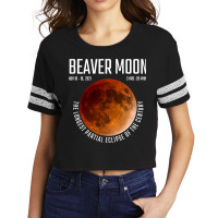 Beaver Moon The Longest Partial Lunar Eclipse Scorecard Crop Tee | Artistshot