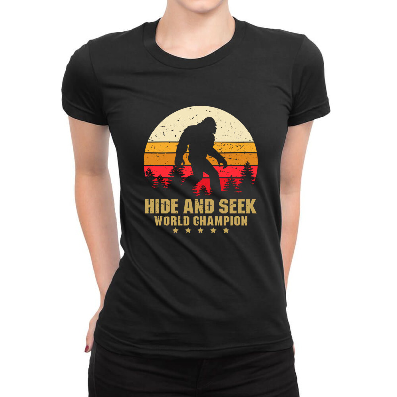 Hide And Seek World Champion Ladies Fitted T-Shirt by titovila | Artistshot