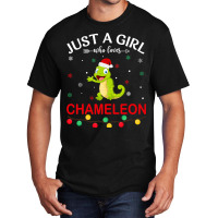 Chameleon Lovers Xmas Pajama Funny Ugly Christmas  Basic T-shirt | Artistshot