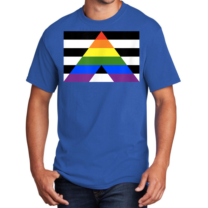 Straight Ally Pride Flag National Pride Gift T Shirt Basic T-shirt by ToanJeiza | Artistshot