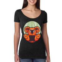 Angry Koala Bear Funny Statement Marsupial Koala Women's Triblend Scoop T-shirt | Artistshot