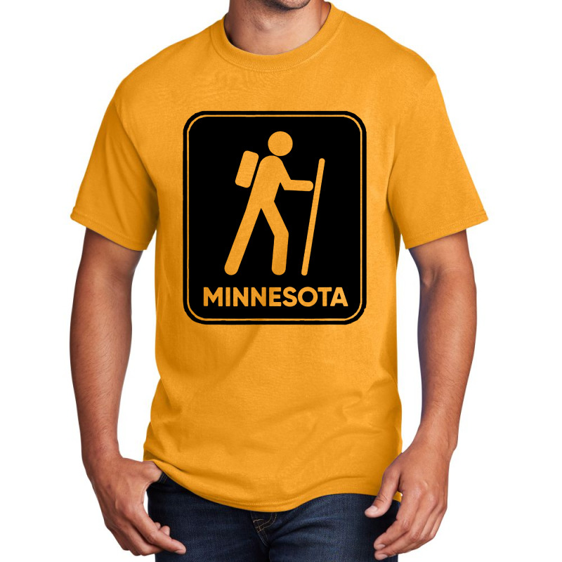 Hike Minnesota Basic T-shirt by MickeyMouse | Artistshot