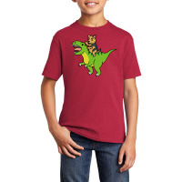 Yorkshire Terrier T  Shirt Yorkshire Terrier Riding T  Rex Dinosaur T Basic Youth T-shirt | Artistshot