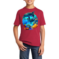 Dolphin Sea Life Save The Ocean Marine Biology Aquarium T Shirt Basic Youth T-shirt | Artistshot