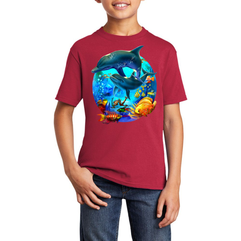 Dolphin Sea Life Save The Ocean Marine Biology Aquarium T Shirt Basic Youth T-shirt | Artistshot