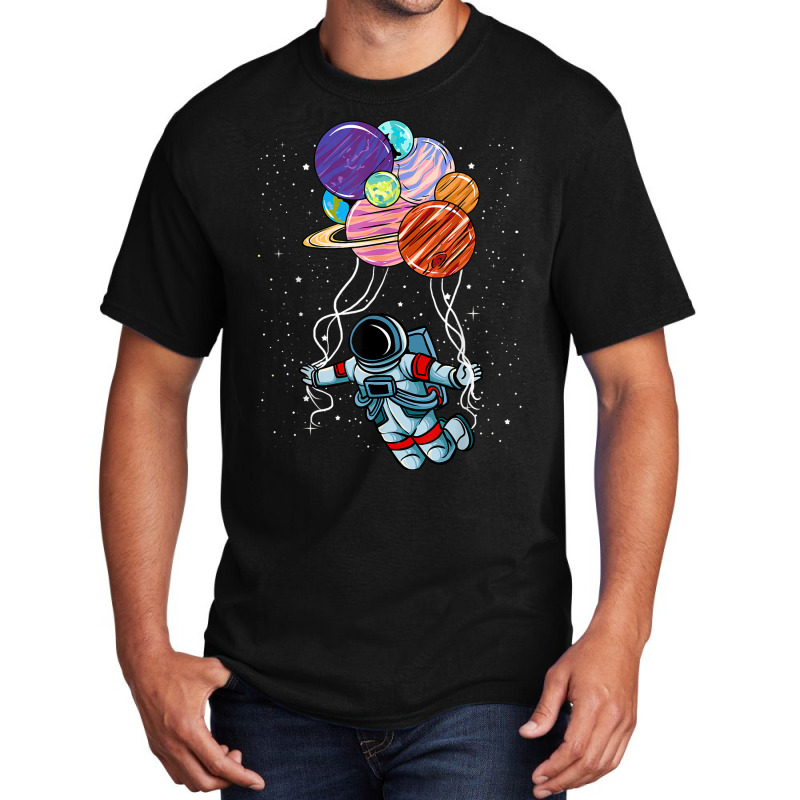 Astronaut Space Spaceman Moon Mars Planet Gift Basic T-shirt | Artistshot