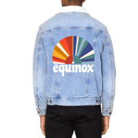 Autumn Equinox Sun And Moon Winter Solstice Spring Unisex Sherpa-lined Denim Jacket | Artistshot