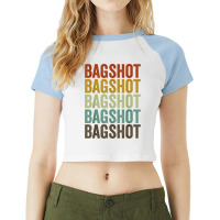 Bagshot City Retro T Shirt Raglan Crop Top | Artistshot