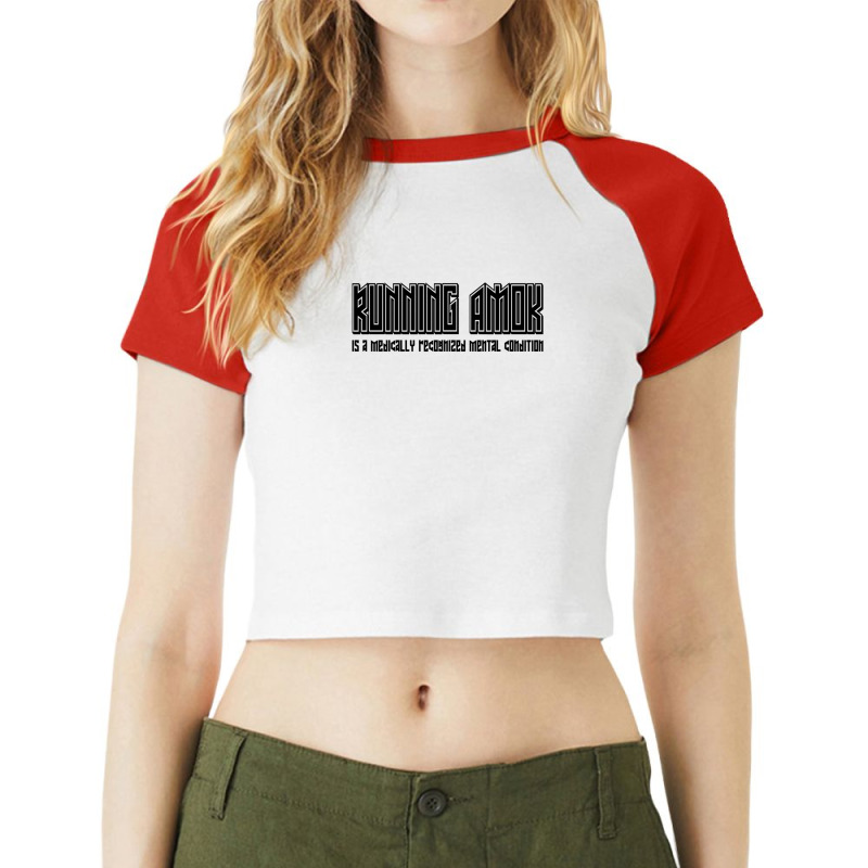 Running Amok Raglan Crop Top by JenniferKreiser | Artistshot