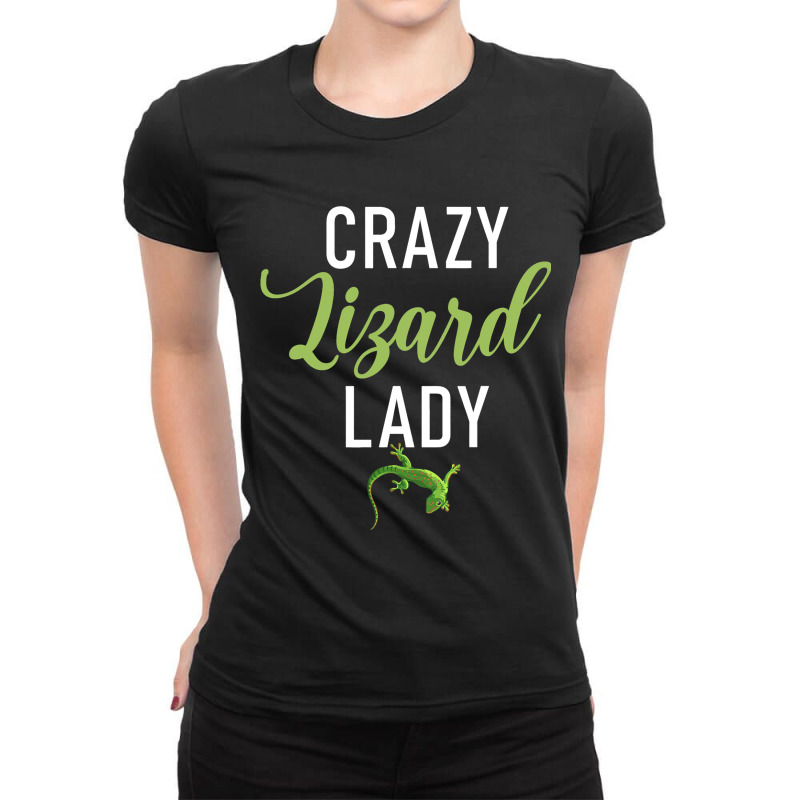 Bearded Dragon Crazy Lizard Lady Reptile Keeper An Ladies Fitted T-Shirt by NeirlLowry | Artistshot