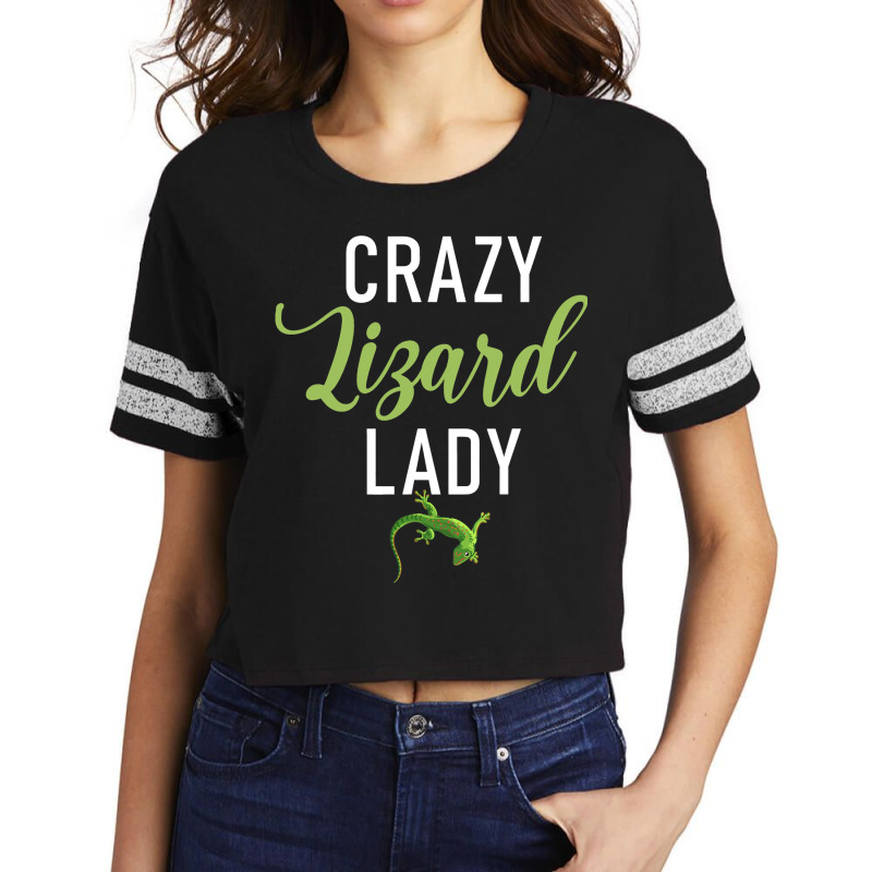 Bearded Dragon Crazy Lizard Lady Reptile Keeper An Scorecard Crop Tee by NeirlLowry | Artistshot