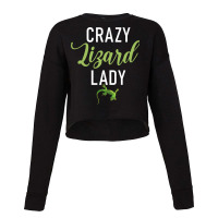 Bearded Dragon Crazy Lizard Lady Reptile Keeper An Cropped Sweater | Artistshot