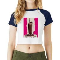 Chocolate Milkshake 1 Raglan Crop Top | Artistshot